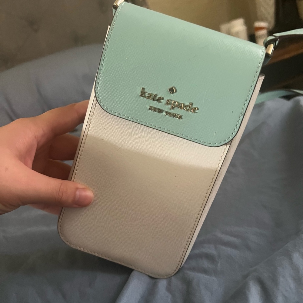 kate spade Mint and White Crossbody Bag